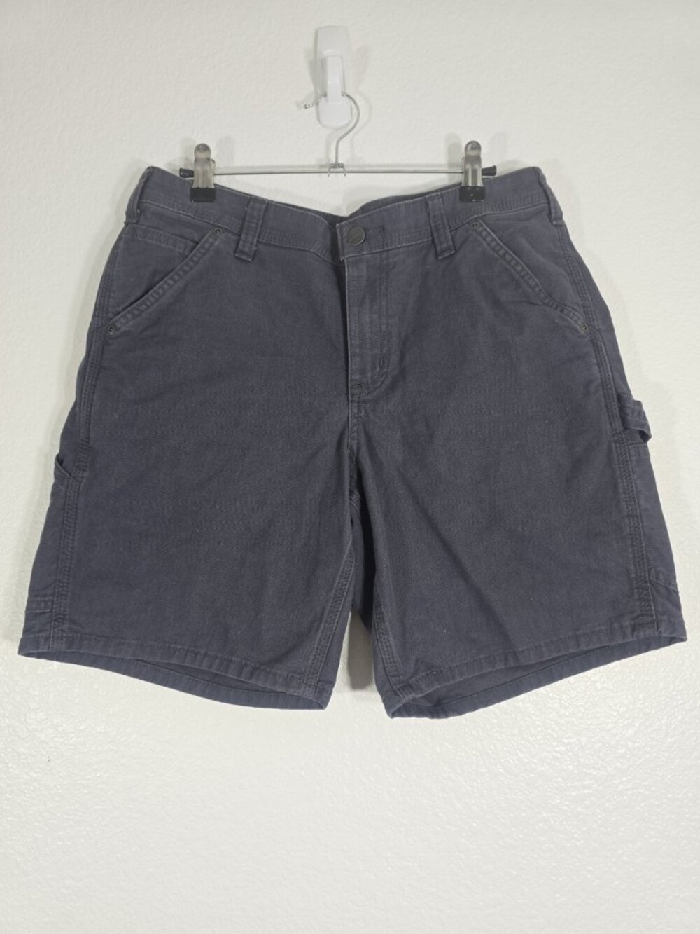 Carhartt Carpenter Shorts Women Size 8 Gray Cotton Casual Streetwear Summer
